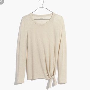 Madewell side-tie long sleeve tee